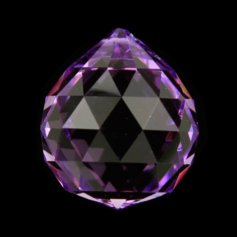 Kristallist kerakujuline feng shui päikesepüüdja, violetne