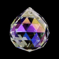 Kristallist kerakujuline feng shui päikesepüüdja, vikerkaarevärviline 2