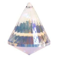 Kristallist koonusekujuline feng shui päikesepüüdja, vikerkaarevärviline 2