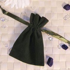Velvet bag, olive green